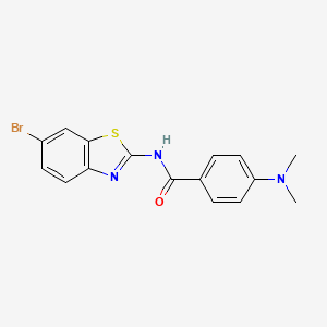 N-(6-bromo-1,3-benzothiazol-2-yl)-4-(dimethylamino)benzamide