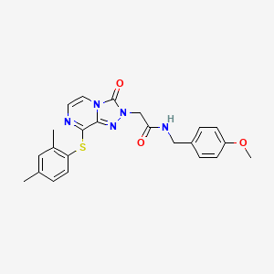 2-{8-[(2,4-dimethylphenyl)sulfanyl]-3-oxo[1,2,4]triazolo[4,3-a]pyrazin-2(3H)-yl}-N-(4-methoxybenzyl)acetamide
