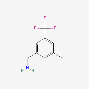 molecular formula C9H10F3N B2506666 3-Methyl-5-(trifluoromethyl)benzylamine CAS No. 292151-97-4