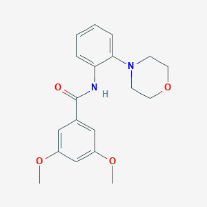 molecular formula C19H22N2O4 B250669 3,5-dimethoxy-N-(2-morpholin-4-ylphenyl)benzamide 