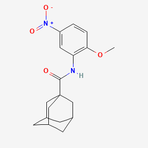 molecular formula C18H22N2O4 B2506694 N-(2-methoxy-5-nitrophenyl)adamantane-1-carboxamide CAS No. 299933-54-3