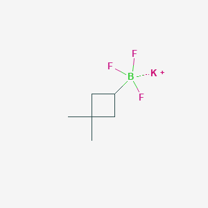 molecular formula C6H11BF3K B2506705 钾；(3,3-二甲基环丁基)-三氟硼烷化物 CAS No. 1950574-57-8