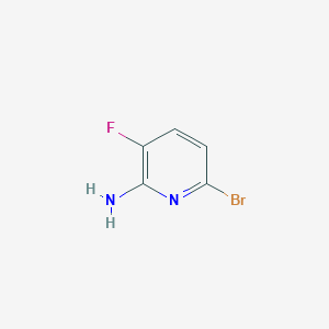 molecular formula C5H4BrFN2 B2506706 6-溴-3-氟吡啶-2-胺 CAS No. 1379457-78-9