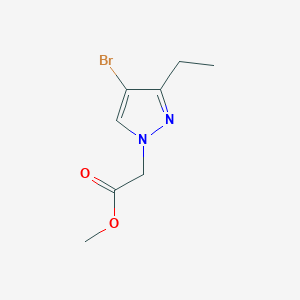 molecular formula C8H11BrN2O2 B2506708 2-(4-溴-3-乙基吡唑-1-基)乙酸甲酯 CAS No. 2109671-62-5