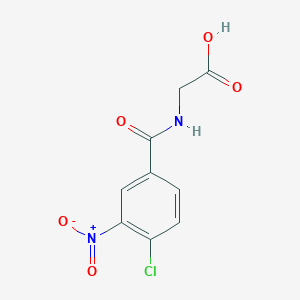 molecular formula C9H7ClN2O5 B2506711 (4-Chloro-3-nitro-benzoylamino)-acetic acid CAS No. 129824-55-1