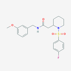 2-(1-((4-fluorophenyl)sulfonyl)piperidin-2-yl)-N-(3-methoxybenzyl)acetamide