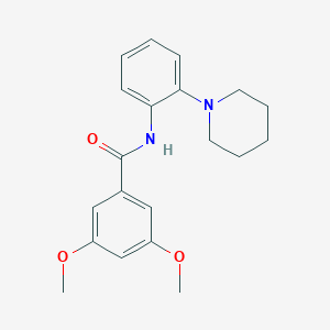 3,5-dimethoxy-N-(2-piperidin-1-ylphenyl)benzamide