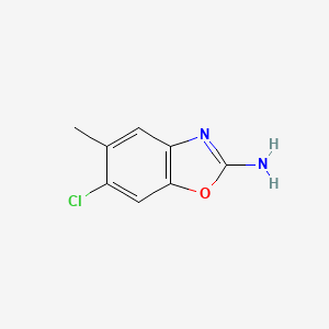 molecular formula C8H7ClN2O B2506732 6-Chloro-5-methyl-1,3-benzoxazol-2-amine CAS No. 1267061-55-1