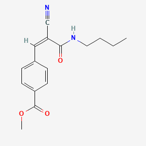 Methyl 4-[(Z)-3-(butylamino)-2-cyano-3-oxoprop-1-enyl]benzoate