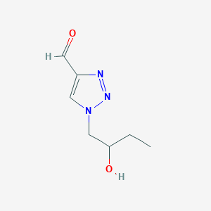molecular formula C7H11N3O2 B2506744 1-(2-羟基丁基)-1H-1,2,3-三唑-4-甲醛 CAS No. 1486437-21-1
