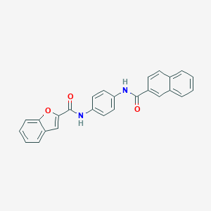 N-[4-(2-naphthoylamino)phenyl]-1-benzofuran-2-carboxamide