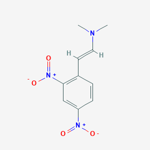molecular formula C10H11N3O4 B2506756 (E)-2-(2,4-dinitrophenyl)-N,N-dimethylethenamine CAS No. 1214-75-1; 61293-29-6