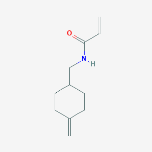 molecular formula C11H17NO B2506758 N-[(4-Methylidenecyclohexyl)methyl]prop-2-enamide CAS No. 2224425-20-9