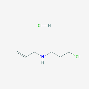 molecular formula C6H13Cl2N B2506760 3-Chloro-N-prop-2-enylpropan-1-amine;hydrochloride CAS No. 2445790-84-9