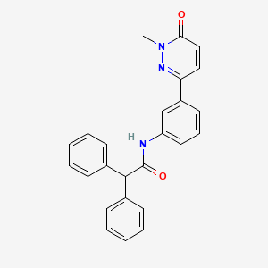 N-(3-(1-methyl-6-oxo-1,6-dihydropyridazin-3-yl)phenyl)-2,2-diphenylacetamide