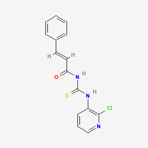 molecular formula C15H12ClN3OS B2506778 (E)-N-[(2-chloropyridin-3-yl)carbamothioyl]-3-phenylprop-2-enamide CAS No. 1321751-82-9