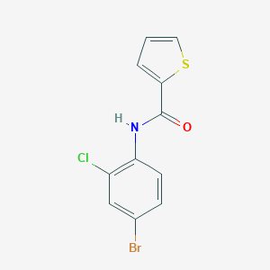 molecular formula C11H7BrClNOS B250678 N-(4-bromo-2-chlorophenyl)thiophene-2-carboxamide 