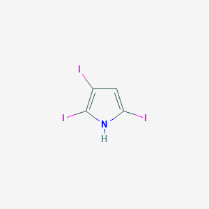 molecular formula C4H2I3N B2506786 2,3,5-triiodo-1H-pyrrole CAS No. 56821-78-4