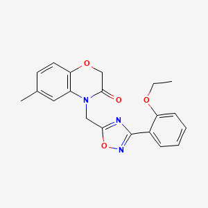 4-{[3-(2-ethoxyphenyl)-1,2,4-oxadiazol-5-yl]methyl}-6-methyl-3,4-dihydro-2H-1,4-benzoxazin-3-one