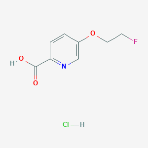 5-(2-Fluoroethoxy)pyridine-2-carboxylic acid;hydrochloride