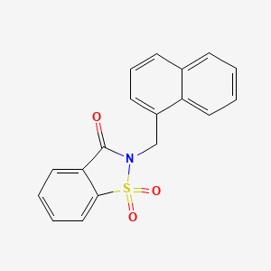 molecular formula C18H13NO3S B2506799 2-(萘-1-基甲基)-1,1-二氧代-1,2-苯并噻唑-3-酮 CAS No. 41335-58-4