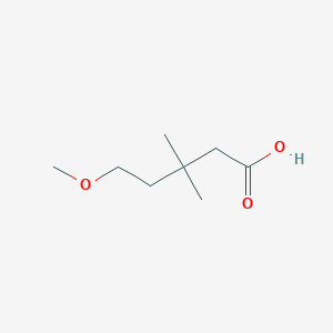 molecular formula C8H16O3 B2506809 5-甲氧基-3,3-二甲基戊酸 CAS No. 1588498-86-5