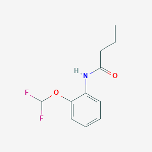 N-[2-(difluoromethoxy)phenyl]butanamide