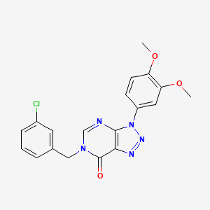 6-[(3-chlorophenyl)methyl]-3-(3,4-dimethoxyphenyl)-3H,6H,7H-[1,2,3]triazolo[4,5-d]pyrimidin-7-one