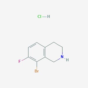 molecular formula C9H10BrClFN B2506831 Chlorhydrate de 8-bromo-7-fluoro-1,2,3,4-tétrahydroisoquinoléine CAS No. 2044901-42-8