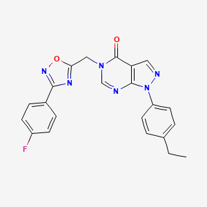 1-Methyl-4-[3-oxo-3-(4-pyrimidin-2-ylpiperazin-1-yl)propyl]-1,4-dihydroquinoxaline-2,3-dione