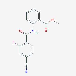 Methyl 2-[(4-cyano-2-fluorobenzoyl)amino]benzoate