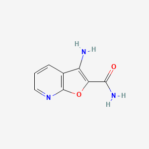 molecular formula C8H7N3O2 B2506844 3-氨基呋喃并[2,3-b]吡啶-2-甲酰胺 CAS No. 917504-90-6