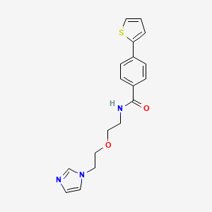 N-(2-(2-(1H-imidazol-1-yl)ethoxy)ethyl)-4-(thiophen-2-yl)benzamide