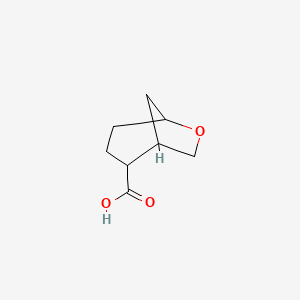 molecular formula C8H12O3 B2506856 6-Oxabicyclo[3.2.1]octane-2-carboxylic acid CAS No. 2138437-08-6