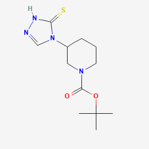 molecular formula C12H20N4O2S B2506862 Tert-butyl 3-(5-sulfanylidene-1H-1,2,4-triazol-4-yl)piperidine-1-carboxylate CAS No. 2344680-36-8