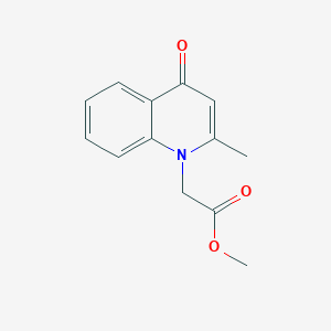 molecular formula C13H13NO3 B2506866 methyl (2-methyl-4-oxoquinolin-1(4H)-yl)acetate CAS No. 1171940-71-8