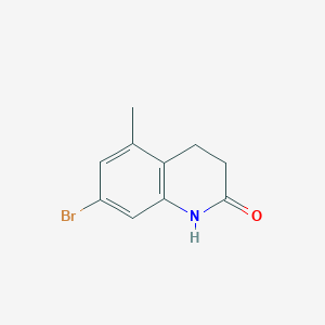 molecular formula C10H10BrNO B2506875 7-Bromo-5-methyl-3,4-dihydro-1H-quinolin-2-one CAS No. 1784317-49-2