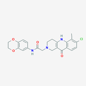 N-(sec-butyl)-1-(4-{[(4-methoxyphenyl)sulfonyl]amino}benzoyl)piperidine-4-carboxamide