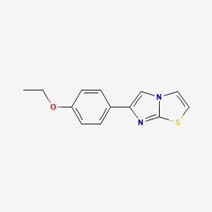 molecular formula C13H12N2OS B2506898 6-(4-Ethoxyphenyl)imidazo[2,1-b][1,3]thiazole CAS No. 442535-52-6