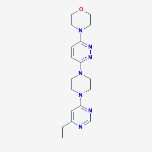 4-[6-[4-(6-Ethylpyrimidin-4-yl)piperazin-1-yl]pyridazin-3-yl]morpholine