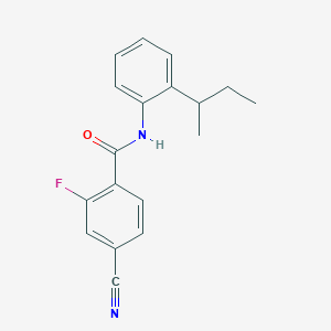 N-(2-sec-butylphenyl)-4-cyano-2-fluorobenzamide