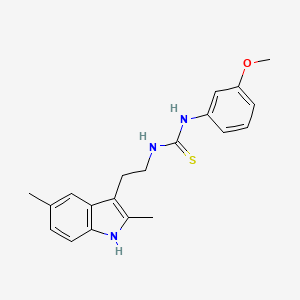 molecular formula C20H23N3OS B2506907 1-(2-(2,5-dimethyl-1H-indol-3-yl)ethyl)-3-(3-methoxyphenyl)thiourea CAS No. 847389-73-5