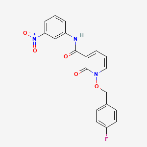 1-[(4-fluorophenyl)methoxy]-N-(3-nitrophenyl)-2-oxopyridine-3-carboxamide