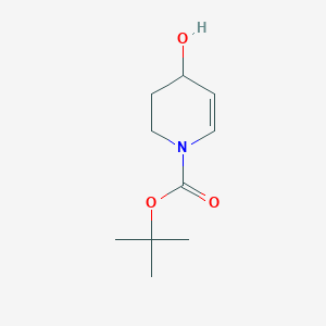 molecular formula C10H17NO3 B2506911 4-Hydroxy-3,4-dihydro-2H-pyridine-1-carboxylic acid tert-butyl ester CAS No. 643759-64-2