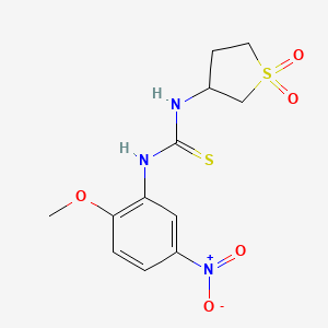 1-(1,1-Dioxidotetrahydrothiophen-3-yl)-3-(2-methoxy-5-nitrophenyl)thiourea