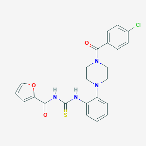 N-{2-[4-(4-chlorobenzoyl)-1-piperazinyl]phenyl}-N'-(2-furoyl)thiourea