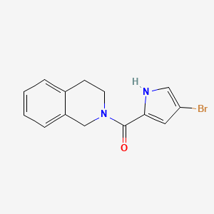 molecular formula C14H13BrN2O B2506933 2-(4-溴-1H-吡咯-2-甲酰)-1,2,3,4-四氢异喹啉 CAS No. 1060937-55-4