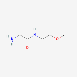 molecular formula C5H12N2O2 B2506955 2-amino-N-(2-methoxyethyl)acetamide CAS No. 1220037-70-6; 86150-26-7