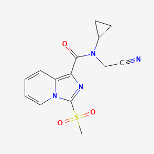N-(cyanomethyl)-N-cyclopropyl-3-methanesulfonylimidazo[1,5-a]pyridine-1-carboxamide