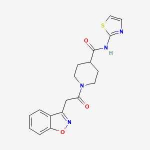 1-(2-(benzo[d]isoxazol-3-yl)acetyl)-N-(thiazol-2-yl)piperidine-4-carboxamide